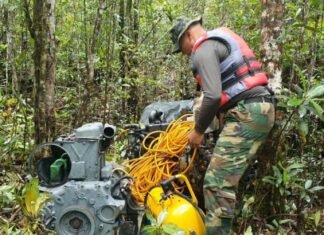 Destruyen 10 motores usados para minería ilegal en Canaima