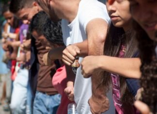 Ensayan 1600 jóvenes que integran el Cordón de Acompañamiento visita 165° de la Divina Pastora