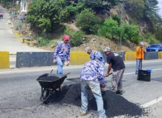 Colocan 156 toneladas de asfalto por el Plan de Bacheo Sectorizado en Iribarren y Jiménez