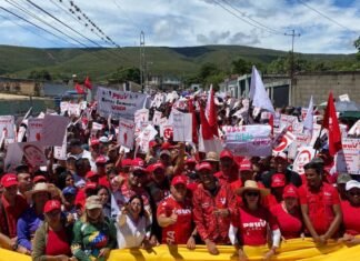 PSUV realiza movilización roja en Lara
