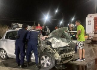 Dos heridos deja fuerte colisión en Puente de Santa Rosa en Barquisimeto