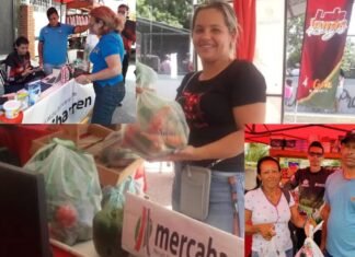 Benefician a más de 3.800 familias con mega mercados en varias parroquias de Iribarren