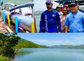Inspeccionan obras de reparación en Embalse Los Quediches del municipio Torres