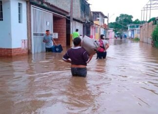 Anegadas 1.960 viviendas por fuertes lluvias entre los estados Bolívar y Táchira