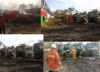 Realizan experticias para constatar causa del incendio en Estación Central Simón Bolívar de Transbarca