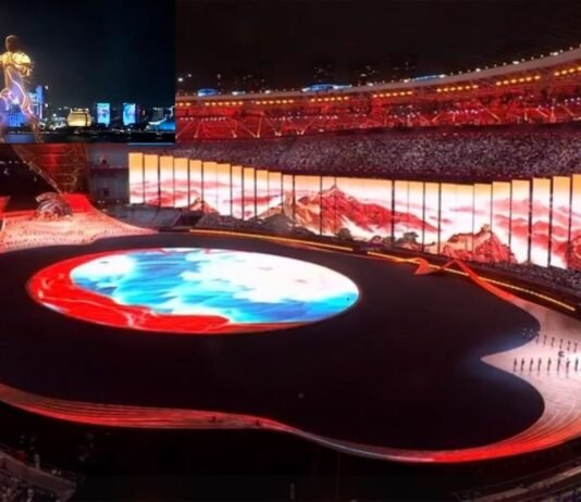 Inauguración de Juegos Asiáticos China 2023 participan 45 países y fue un despliegue de alta tecnología