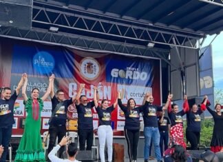 Celebraron herencia hispánica con rumba flamenca y gran cajoneada en Barquisimeto