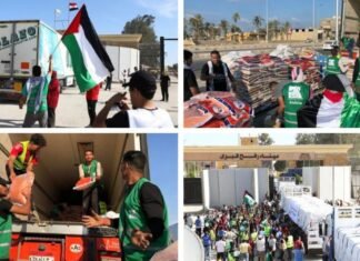 Cerrado paso de Rafah tras descargar 20 camiones de ayuda humanitaria en Gaza