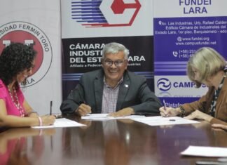 UFT, CILARA y FUNDEI firman convenio de cooperación y formación para sector industrial en Lara