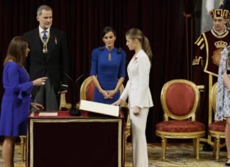 Princesa Leonor pronuncia juramento que la legitima como futura reina de España