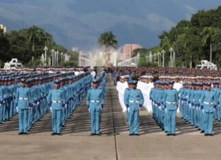 Realizan acto de investidura a 2.232 cadetes en la Academia Militar de la GNB