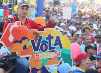 Cierran campaña con marcha y concentración rumbo al referéndum consultivo en Iribarren