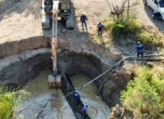 Registran 67% de avance reparaciones en Morán por filtraciones y tomas ilegales en aducción del SAT