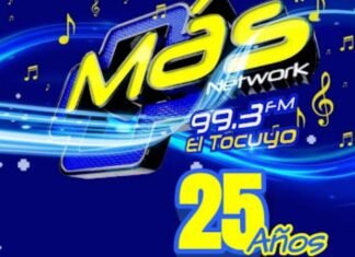 Cumple 25 años la emisora Más Network 93.3 FM en El Tocuyo