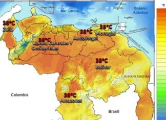 Inameh pronostica temperaturas de hasta 38º grados para este lunes en el país