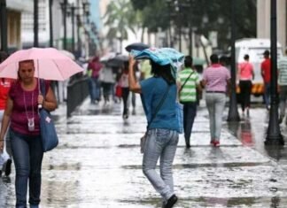 Continúan los cielos nublados, las lluvias y posible actividad eléctrica en varias zonas del país