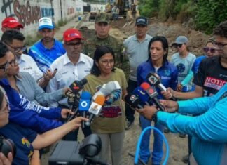 Vicepresidenta Rodríguez supervisó avance de obras en Estación de Bombeo La Paz en Iribarren