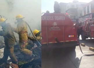 Cuerpo de Bomberos Iribarren investigará causas del incendio en la Avenida 20 de Barquisimeto