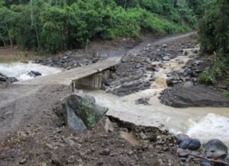 Invilara restablece vías afectadas por lluvias en el municipio Morán