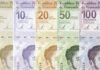 Billetes que se mantendrán vigentes en Venezuela