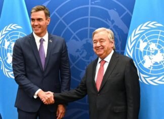 Sánchez y Guterres analizaron en la ONU la situación en Líbano y Venezuela