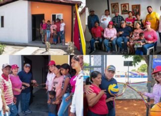 Entregan cuatro hogares en el municipio Jiménez de Lara