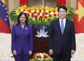 Vicepresidenta se reúne en Vietnam con el presidente Luong Cuong