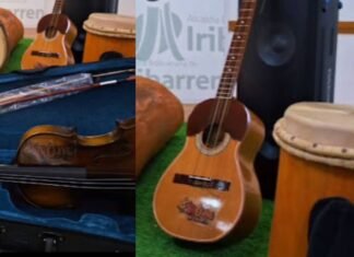 Entregan instrumentos musicales a diversas agrupaciones en Iribarren