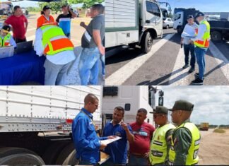INTT realiza operativo para transportistas de carga pesada en Punto de Atención El Cardenalito de Lara