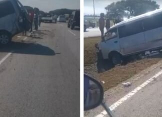 Cristina Maica y su equipo resultaron ilesos en múltiple accidente de tránsito en Aragua