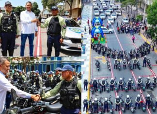 Entregan nueva dotación de equipos y unidades a la Policicía Municipal de Iribarren