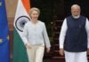 Von der Leyen confía en que la India y la UE concluyan acuerdo de libre comercio este año