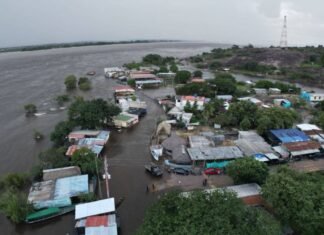 Más de 200 familias afectadas por la crecida del río Orinoco