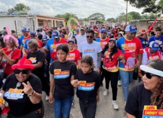 Derby Guédez inició campaña para la reelección en Palavecino