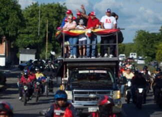 Gran caravana celebró la victoria popular de Yanys Agüero en Iribarren