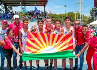 Lara se coronó en atletismo en los XIX Juegos Nacionales Estudiantiles 2025