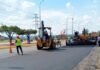 Culminan obra de rehabilitación y colocan 641 toneladas de asfalto en la avenida Riberereña