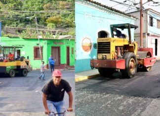 Ejecutan trabajos de rehabilitación vial en Iribarren